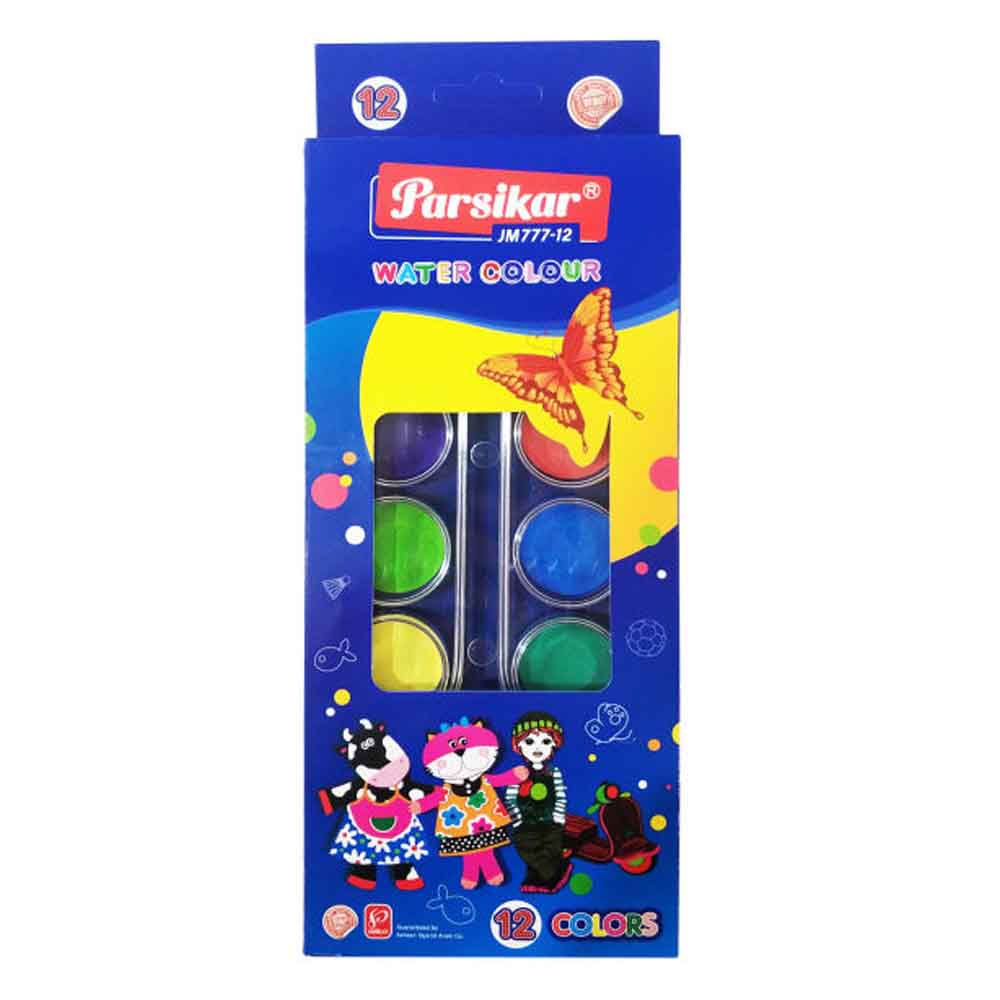 آبرنگ 12 رنگ مدل 777 پارسیکار