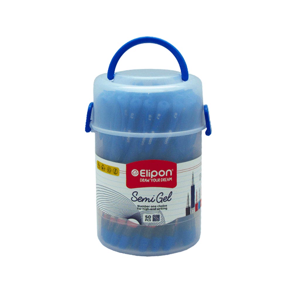 خودکار سمی ژل آبی 0.7 بسته 50عددی الیپون