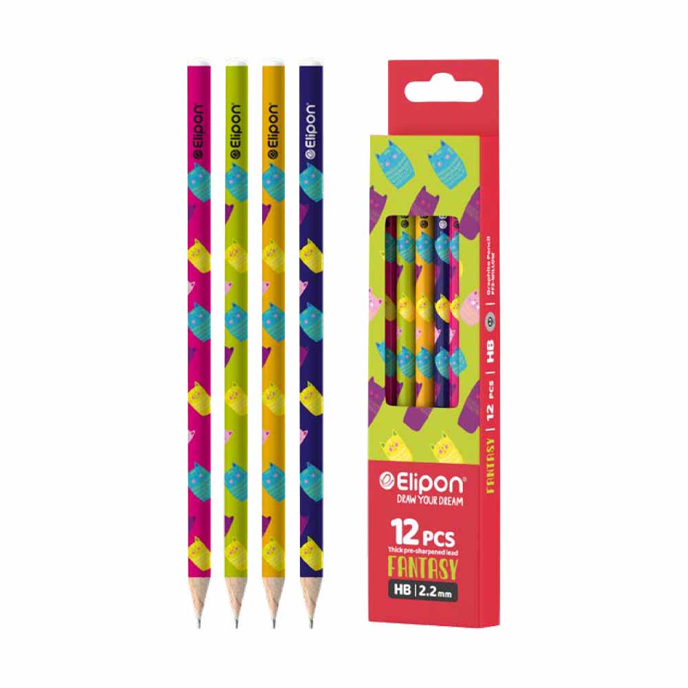مداد مشکی گرد Willow جعبه 12 عددی الیپون