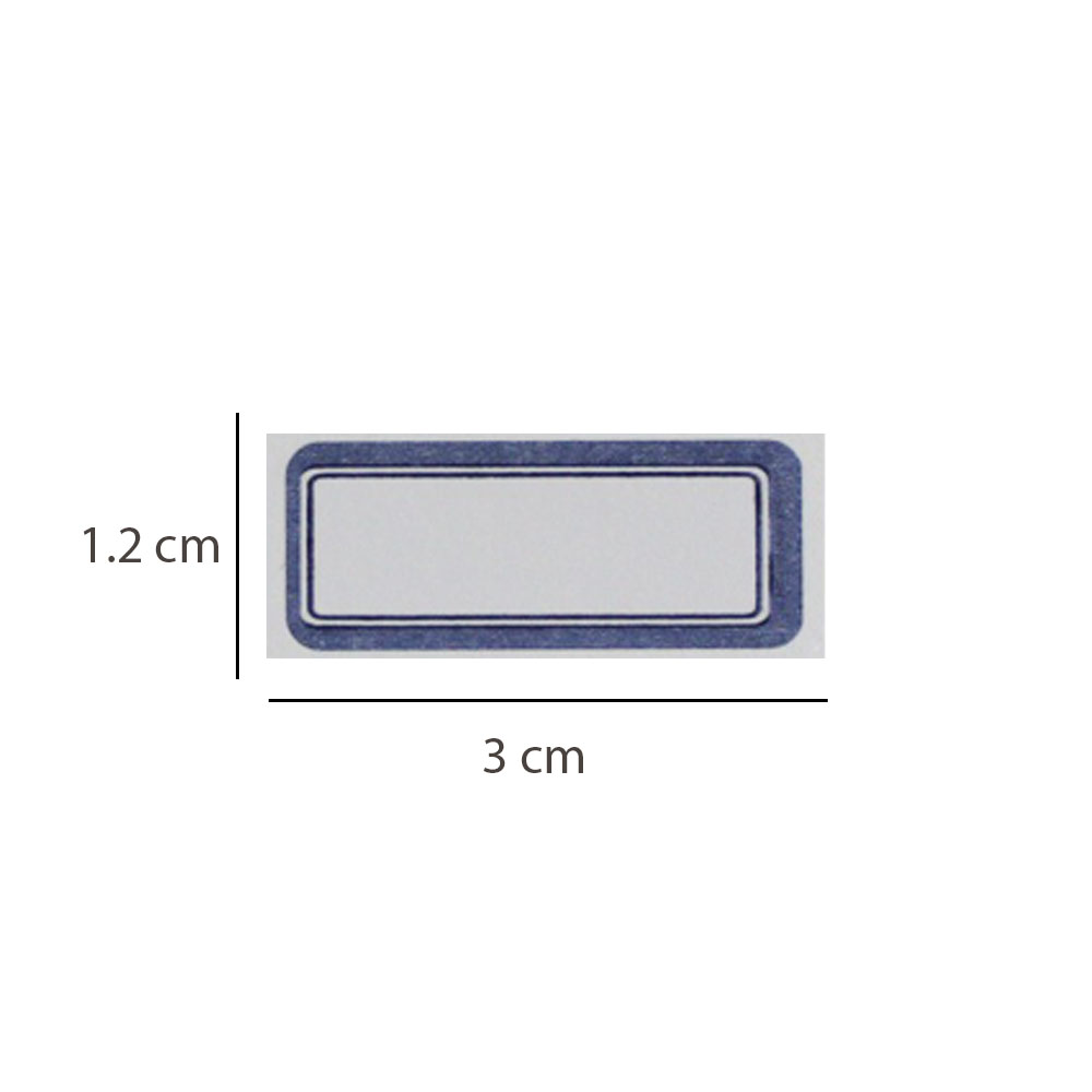 برچسب دور آبی 1.2*3 بسته 100 تایی