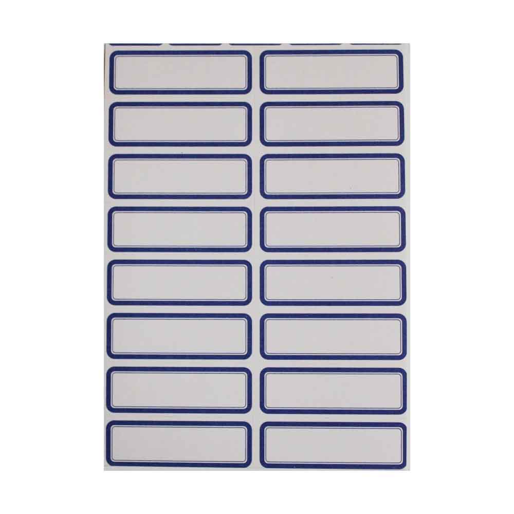 برچسب دور آبی 1.5*4.5 بسته 50 تایی