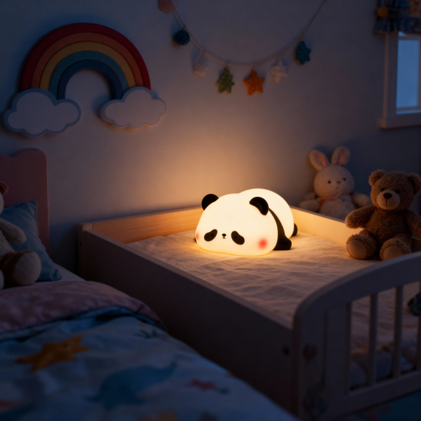 چراغ خواب سیلیکونی پاندا