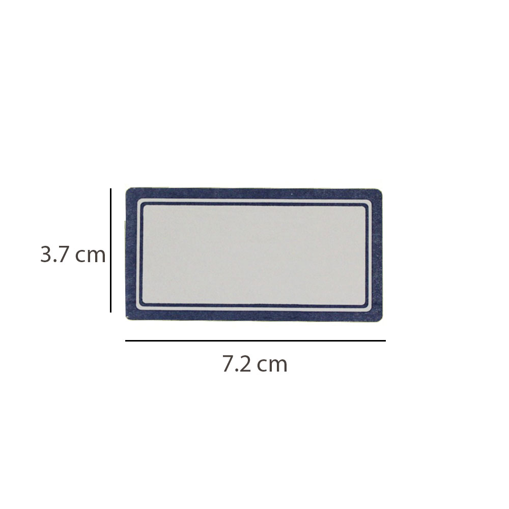 برچسب دور آبی 3.7*7.2 بسته 50 تایی