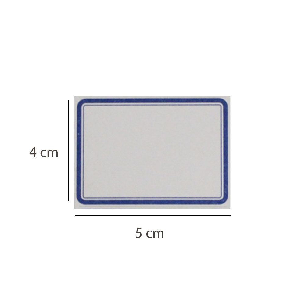 برچسب دور آبی 4*5 بسته 50 تایی