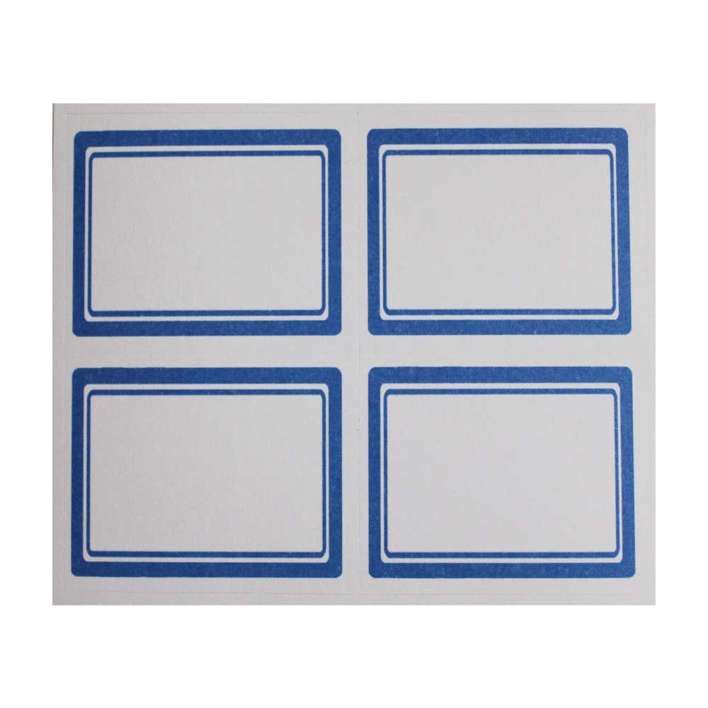 برچسب دور آبی 4*5 بسته 50 تایی