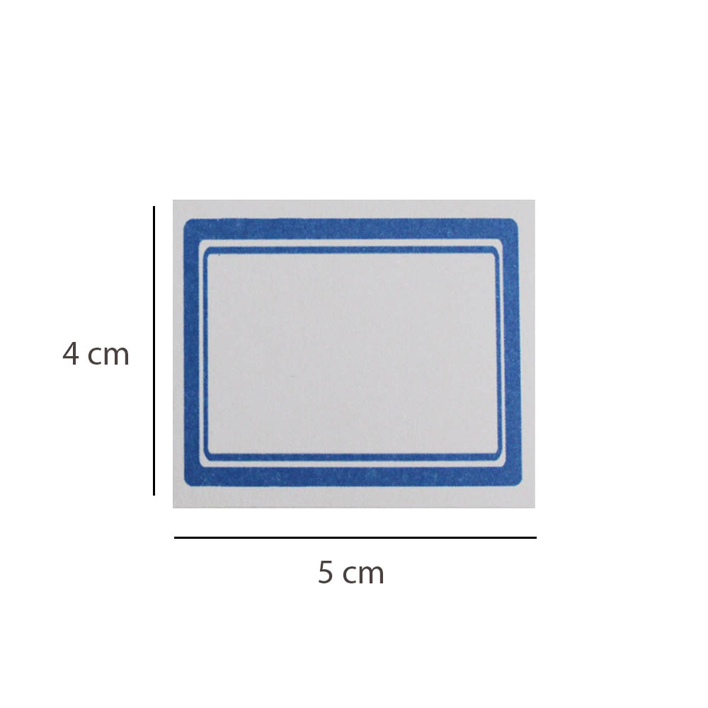 برچسب دور آبی 4*5 بسته 50 تایی