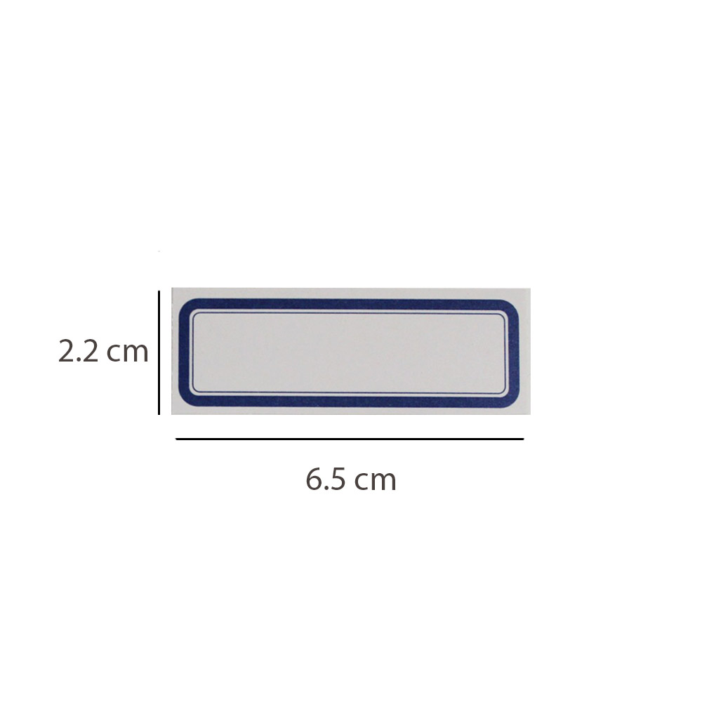 برچسب دور آبی 2.2*6.5 بسته 50 تایی