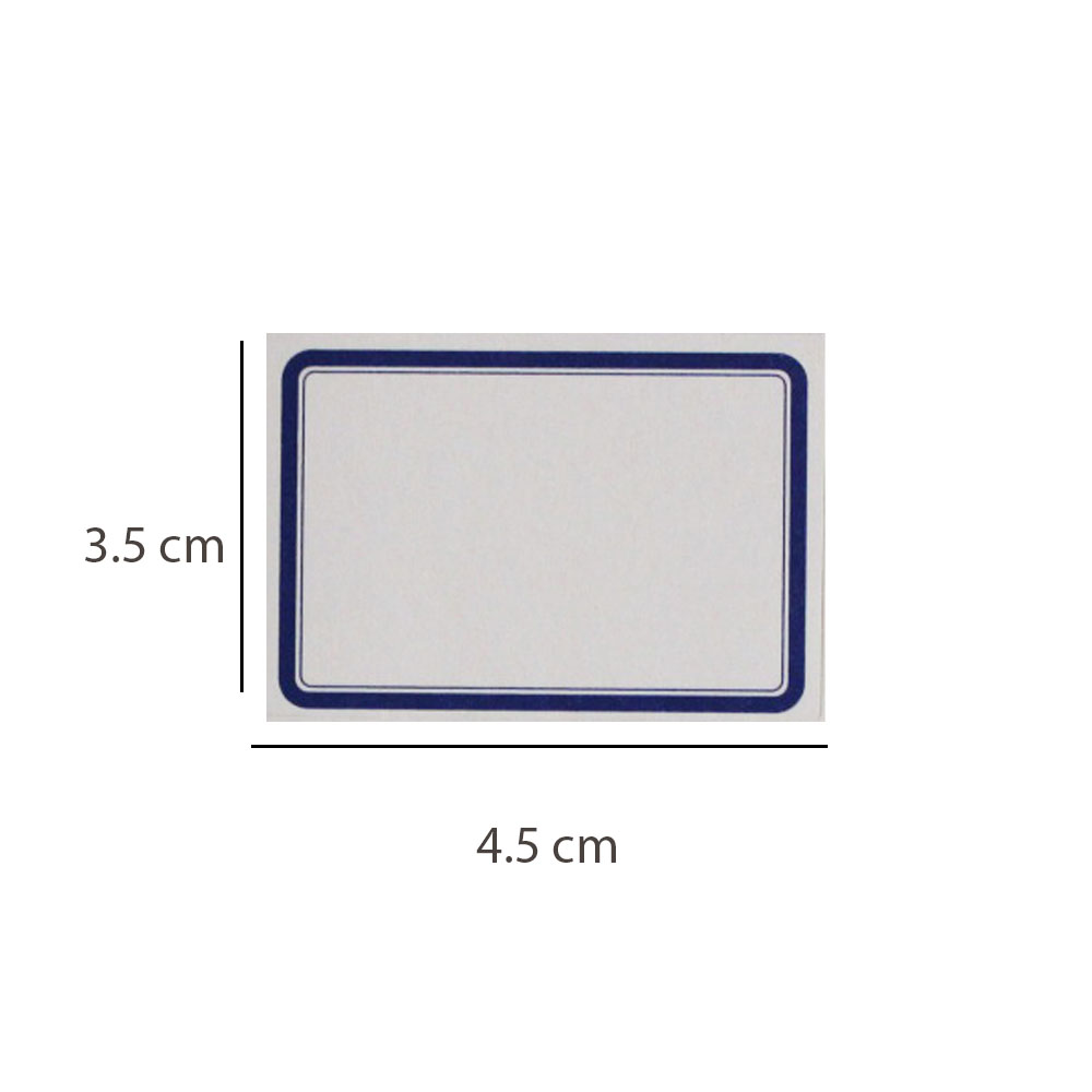 برچسب دور آبی 3.5*4.5 بسته 50 تایی