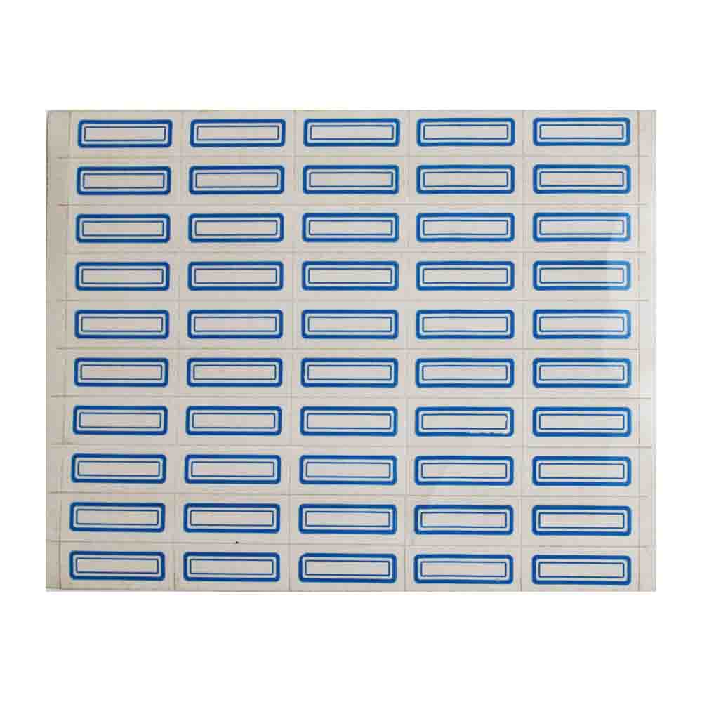 برچسب دور آبی 0.5*2 بسته 50 تایی