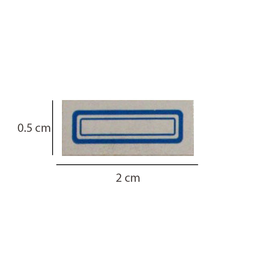 برچسب دور آبی 0.5*2 بسته 50 تایی