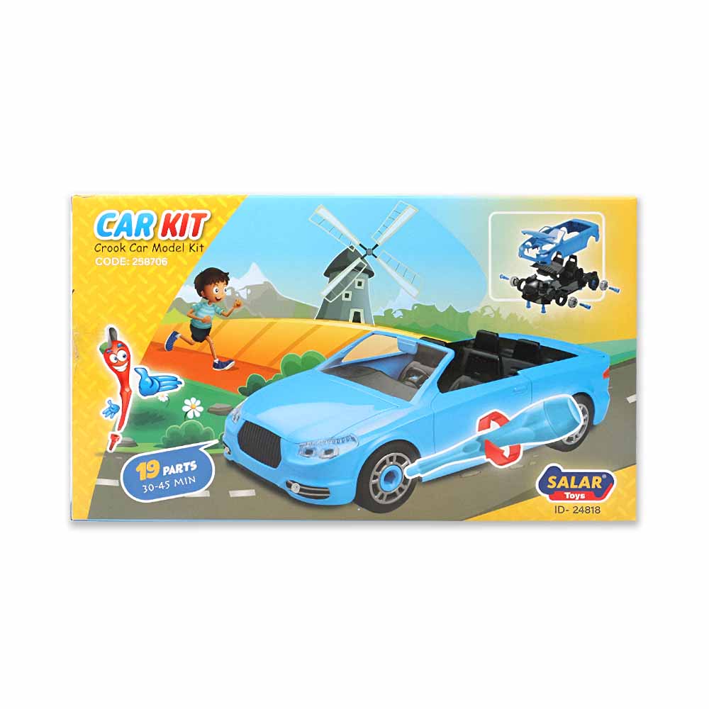 کارکیت ساختنی سالار تویز مدل ماشین کروک مسابقه ای آبی