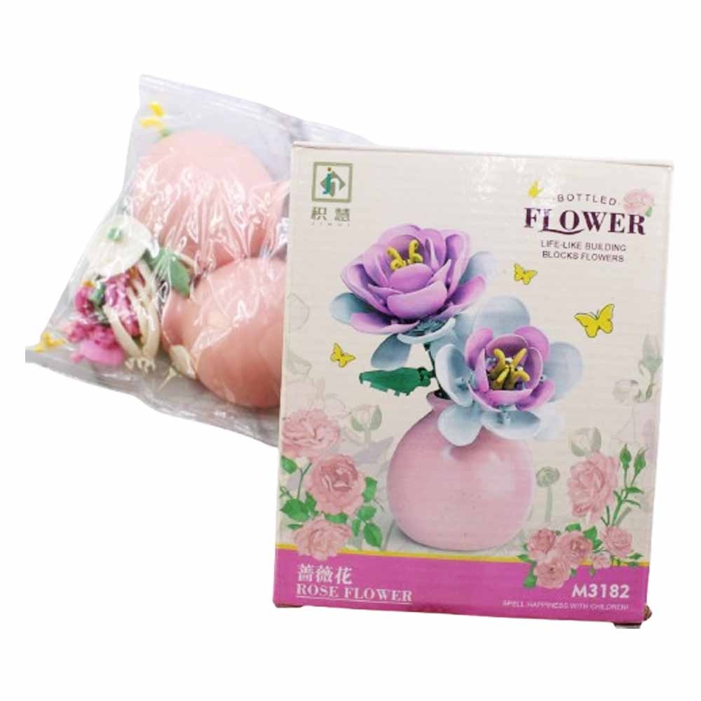 لگو گلدان گل رز 88 قطعه کد 6675