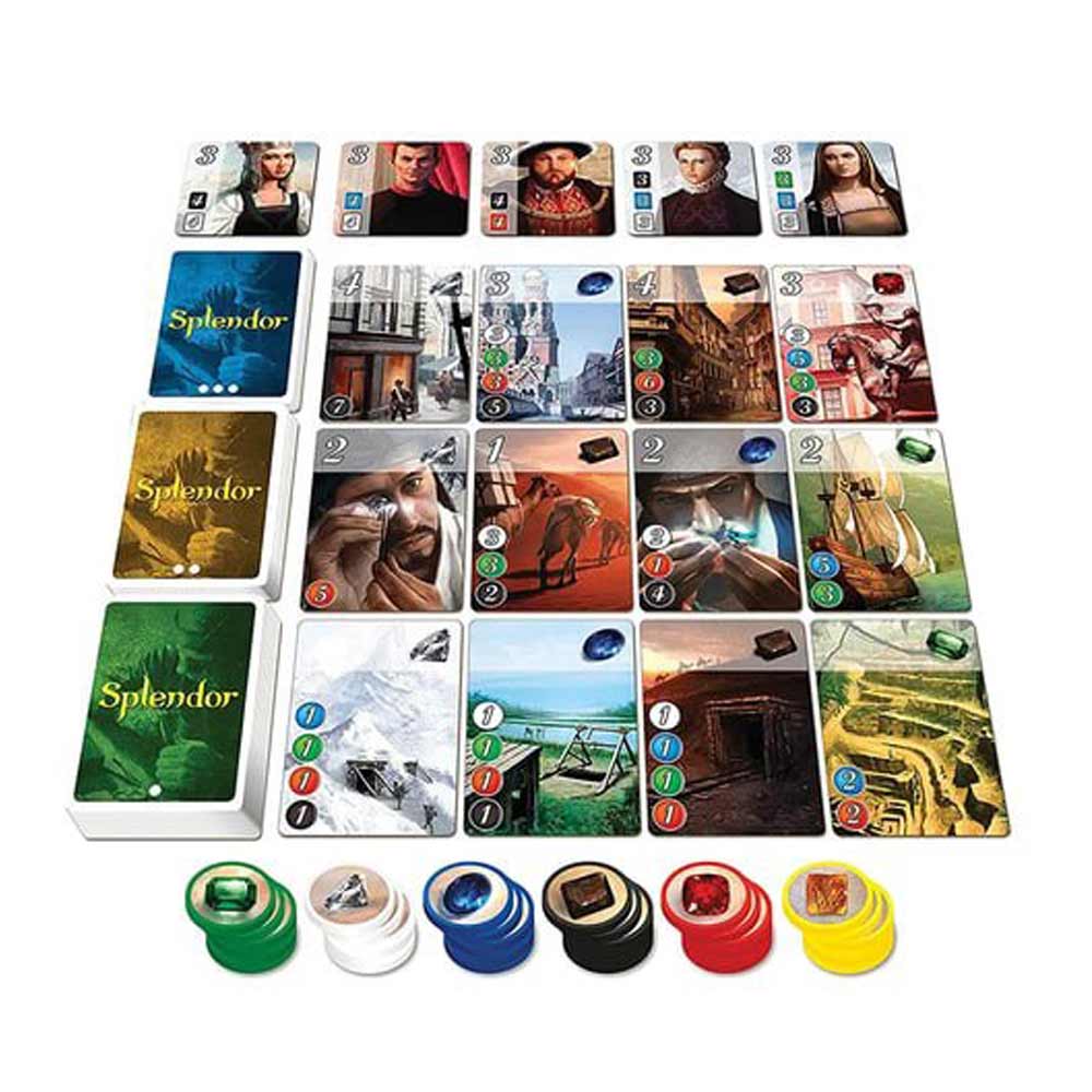 بازی فکری splendor اسپلندور 4 نفره