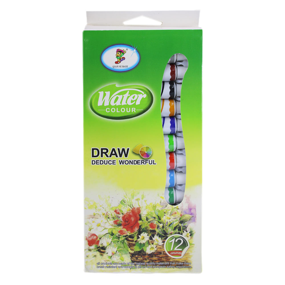 آبرنگ پمادی ۱۲ رنگ - DRAW
