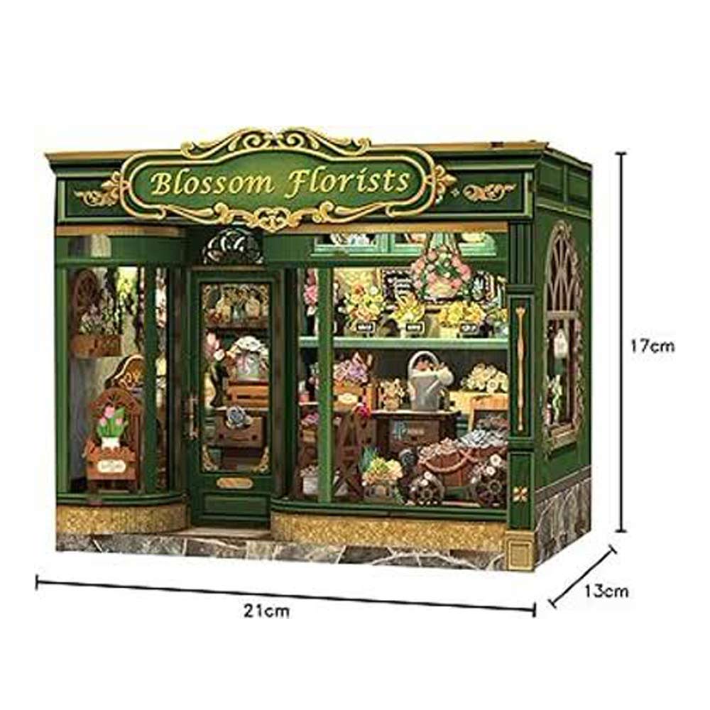 کیت ماکت چوبی گل‌فروشی شکوفه (Blossom Florists) با نور LED
